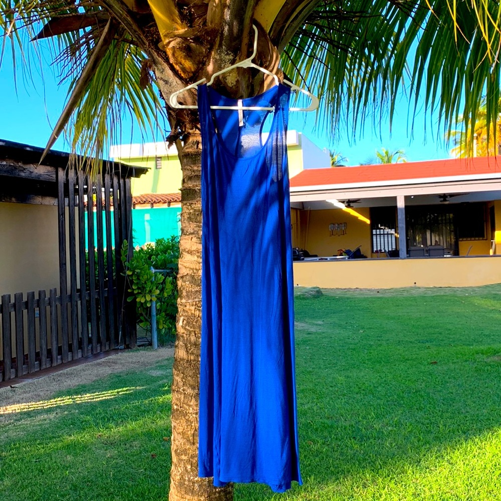 Deep cobalt blue dress